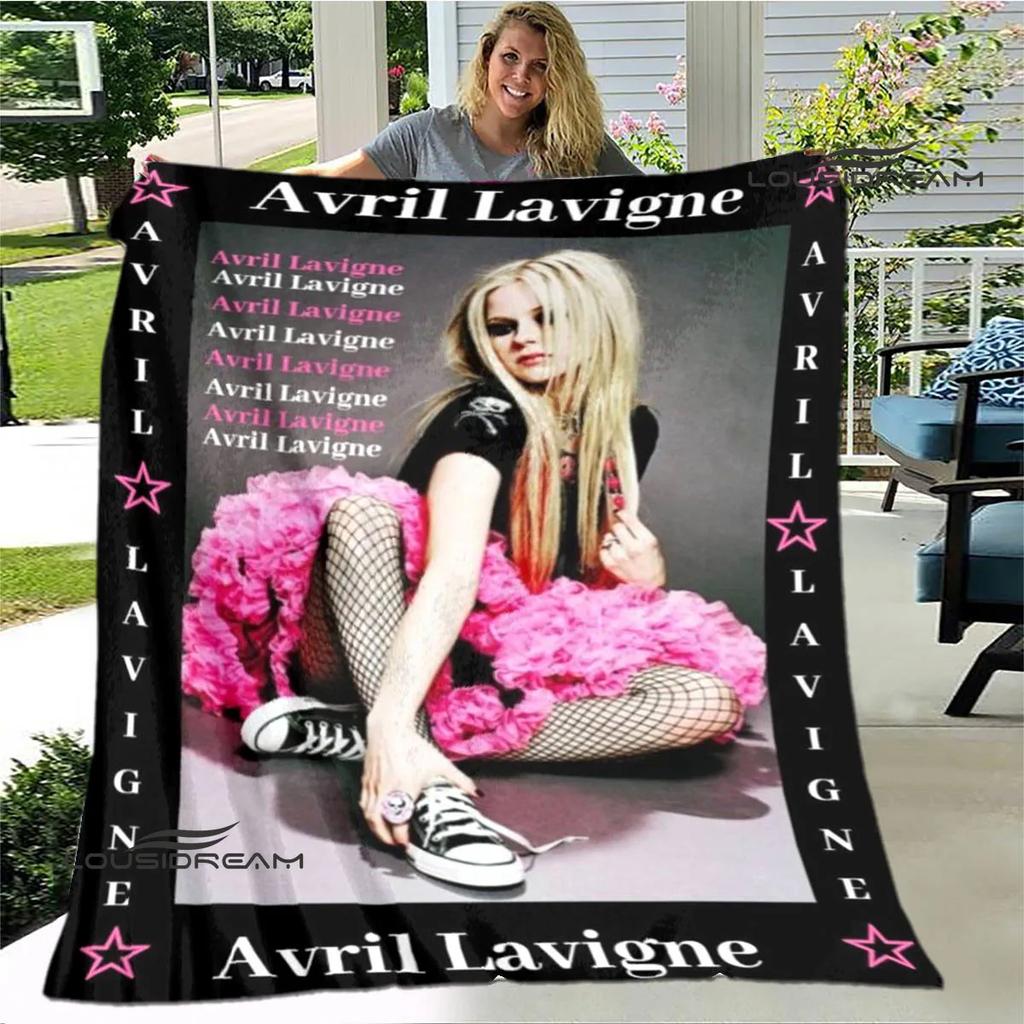 Singer AVRIL LAVIGNE Printed blanket Flannel Warm blankets Soft and comfortable blanket bed linings cubre cama Birthday Gift