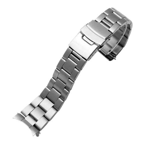 

Ремешок для часов Arc Mouse для Casio MDV-106, MDV-107, MDV-106D и MTP-VD01, Металлический ремешок из нержавеющей стали для мужчин, Черный браслет, 22 мм (Три бусины серебро)