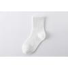 1Pair Children's Socks Spring Summer Thin Mesh Breathable Boys Girls Middle Tube Cotton Socks Black White Grey Student Sports Socks