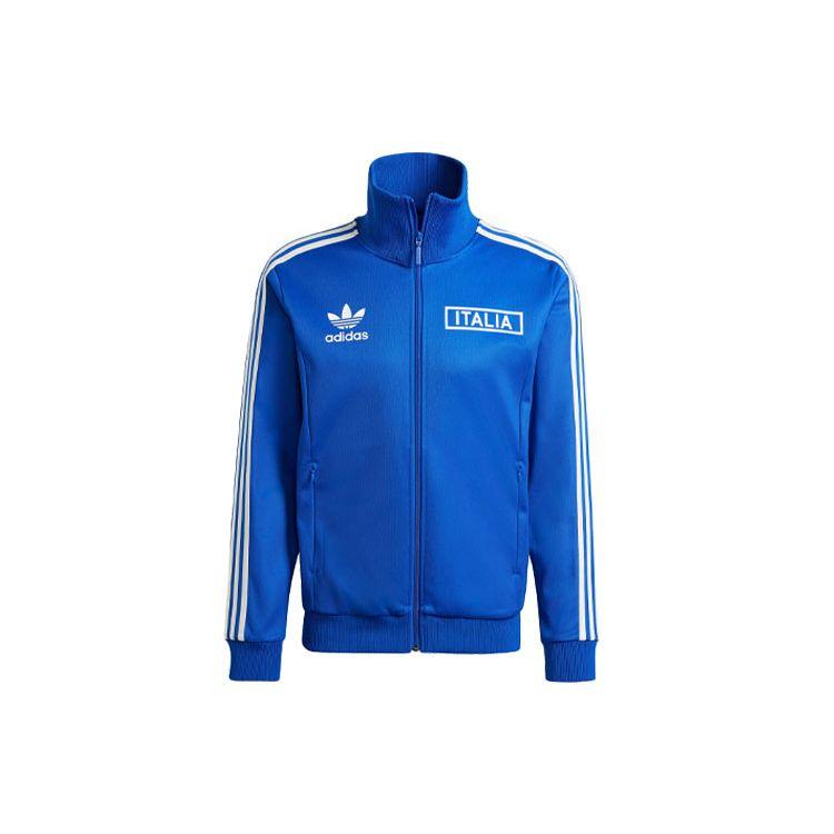 Adidas Originals FIGC Italy Beckenbauer OG Track Top Full Zip Jacket Men Royal Blue IU2122 M
