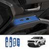 ABS blue For TOYOTA TACOMA 2024 2025 interior Car Accessories door handle window lift switch center control gear shift panle