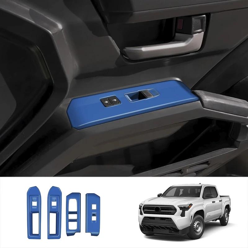 ABS blue For TOYOTA TACOMA 2024 2025 interior Car Accessories door handle window lift switch center control gear shift panle