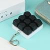 1Pc Fun 9 Keys Mechanical Keyboard Keychain Cute Creative Stress Relief Toy Keyring Adult Kid Fidget Toy Bag Pendant Gifts&