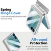 Applicable To Samsung ZFlip8 Folding Mobile Phone Case All-inclusive Case Film Integrated Zflip7 Electroplating Transparent Magnetic Suction Bracket