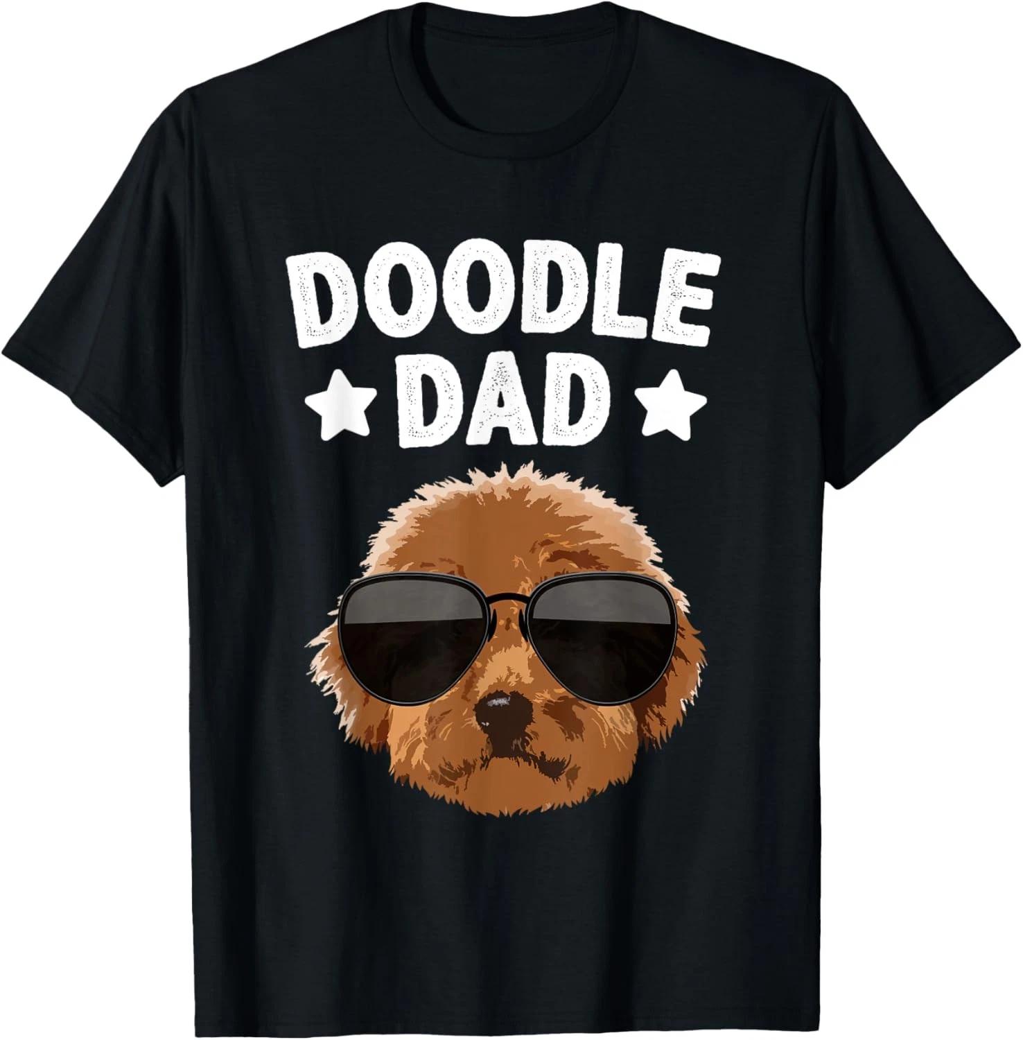 Cool Doodle For Dad Golden Doodle Labradoodle Dog T-Shirt 3XL