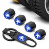 Porte-clés de voiture Bouchon de valve de pneu Style de voiture Pour Peugeot 107 106 205 4008 301 206 307 308 3008 207 208 407 508 5008 2008 Accessoires