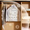 1pc Closet Hanging Organizer Vacuum Bag For Clothes Storage Bag With Hanger Space Saving Clear Seal Bags Wardrobe Compressed Bag