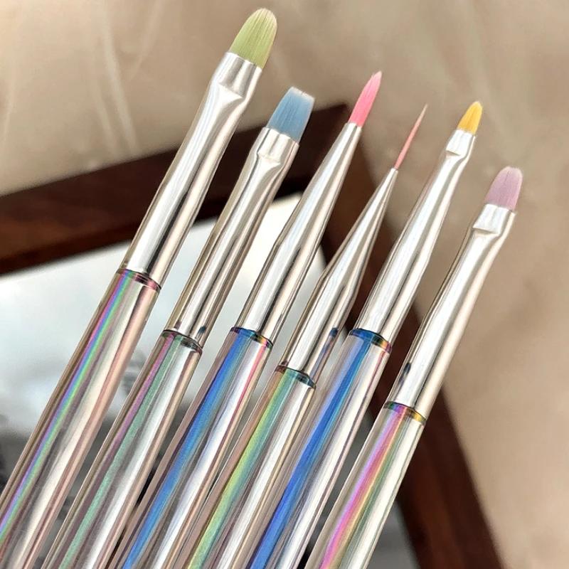 Nail Art Brush Double Headed Sandalwood Lines Drawing Color Painting Phototherapy Gradient Sweeping Specific Pen Manicure Tools