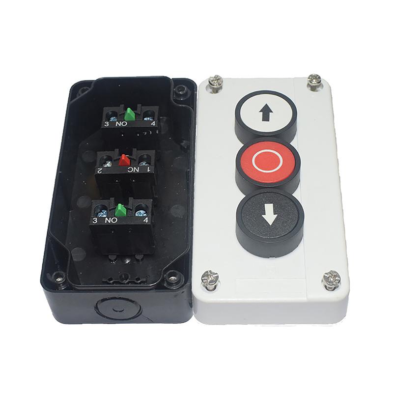 1 Piece Emergency Stop Industrial Control Button Box With Arrow Symbol Cnc Start Stop Self Sealing Waterproof Button Switch