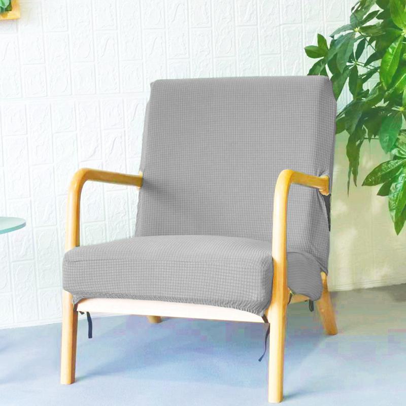 Waterproof Elastic Armrest Leisure Single Sofa Cover Solid Universal Solid Wood Chair Cover Home Bench Seat Sitting Cover