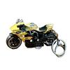 Motorcycle Cartoon Keychain Pendant with Double-Ring Hook Anti-Detachable Design Decompression Tool Keychain Accessory