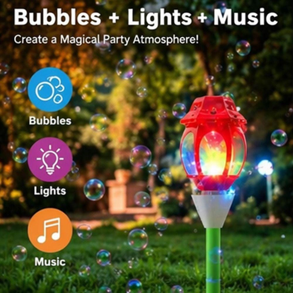 Mit Licht & Musik Automatischer Seifenblasenmacher Stehender Blasenmacher Für Partys Geburtstag Hochzeit