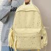 Multi-pockets Student School Bag Large Capacity Travel Rucksack Star Backpack  Outdoor Activities