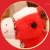 Cartoon Plush Horse Doll Pendant Soft Pony Keychain Toy Cute Zodiac Pony Figurine  New Year Gift