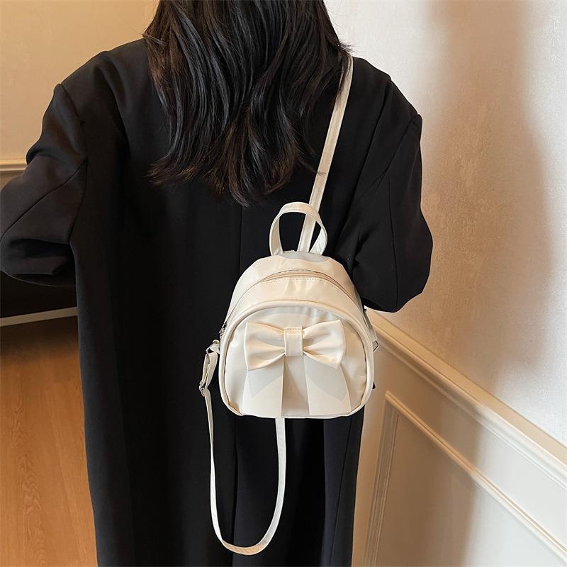Süßer einfacher kleiner Rucksack mit Schleife, Sommer-Neuheit, Mini-Damen-Mode-Rucksack