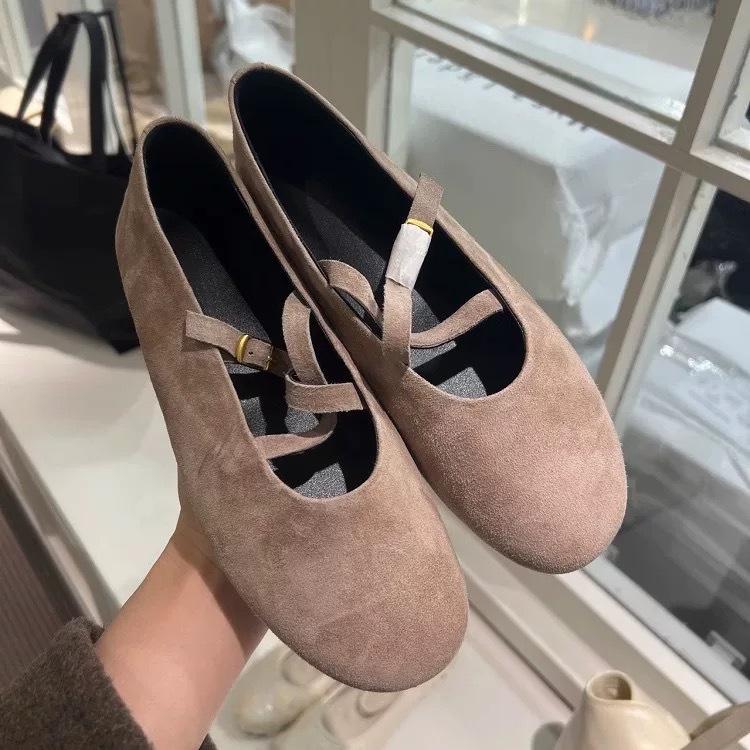 

Leather Korean version cross-buckle with round head shallow mouth Mary Jane single shoes women s 2025 new spring and summer versatile flats 40 хакі