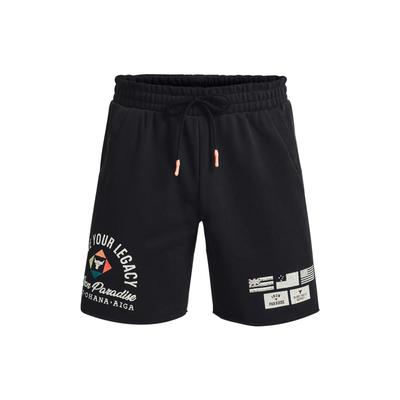 Letter Print Lace-Up Training Shorts Men Bottoms Black 1377439-001