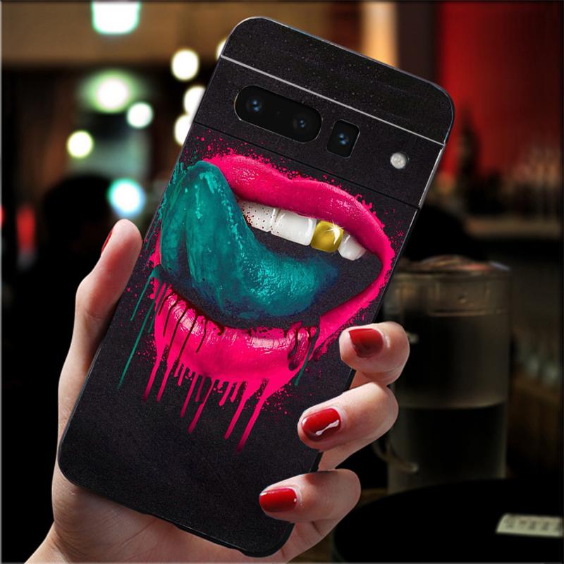 

Phone Case For Google Pixel 10 9 Pro XL 9A 8 7 6 Pro Pixel 8A 7A 6A Pixel 8 7 6 5 Sexy lip Google Pixel 10