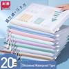 Transparent A4 Zipper Document Bag - Large Capacity, Thickened, Waterproof for Exams & Students