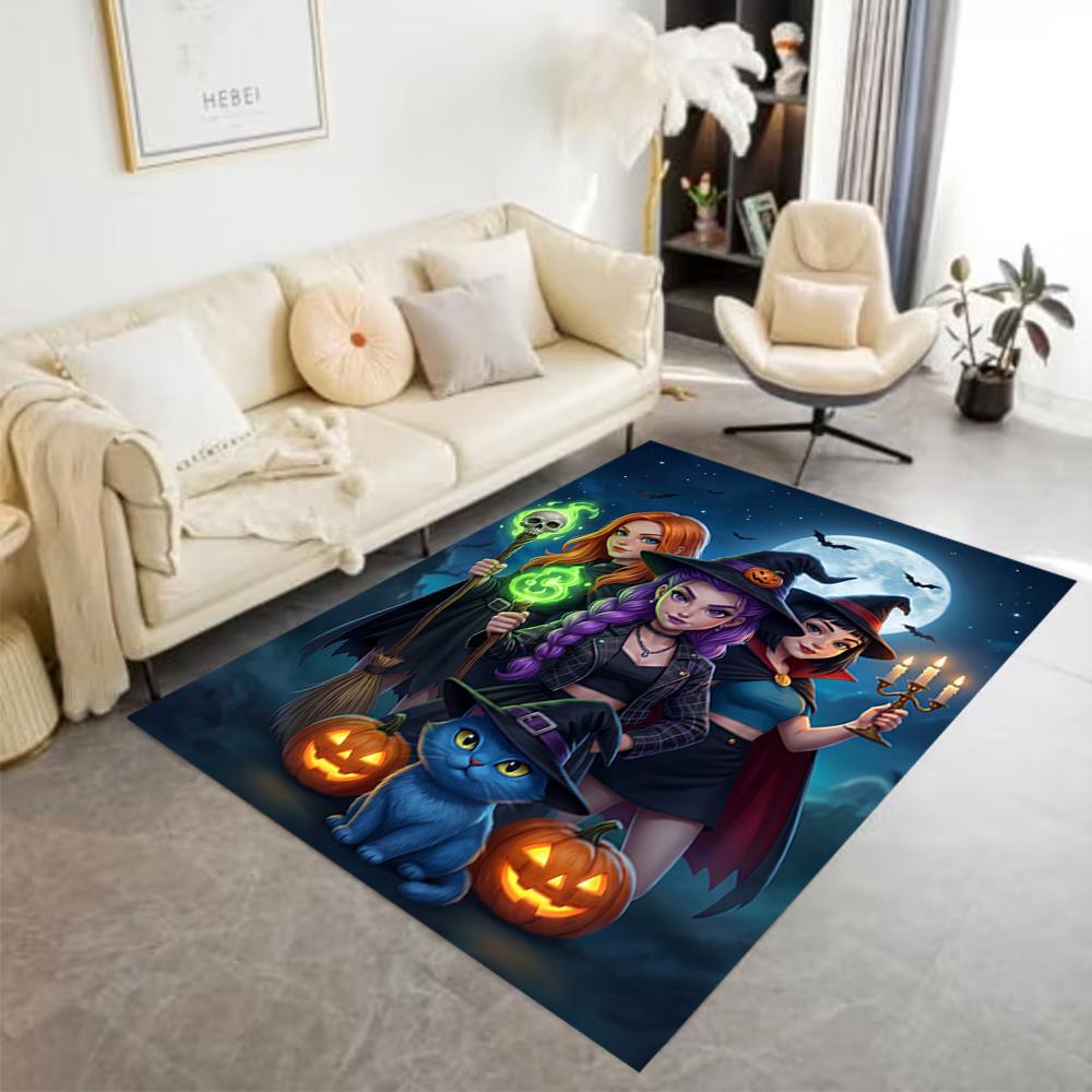 Stars Friends Night Floor Rug Office Rug Design for Hallway Bedrooms Foyer Study room Anti-slip Rug Decorate Offices Perfect Gift for Women/Men