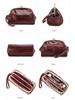 Wrist-Strap Women's Makeup Bag: Cowhide, Double Metal Hinge, Trendy & Fashionable