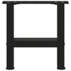 Vidaxl Nogi Do Stolika Kawowego, Czarne, 2 Szt., 30X(30-31) Cm, Stal
