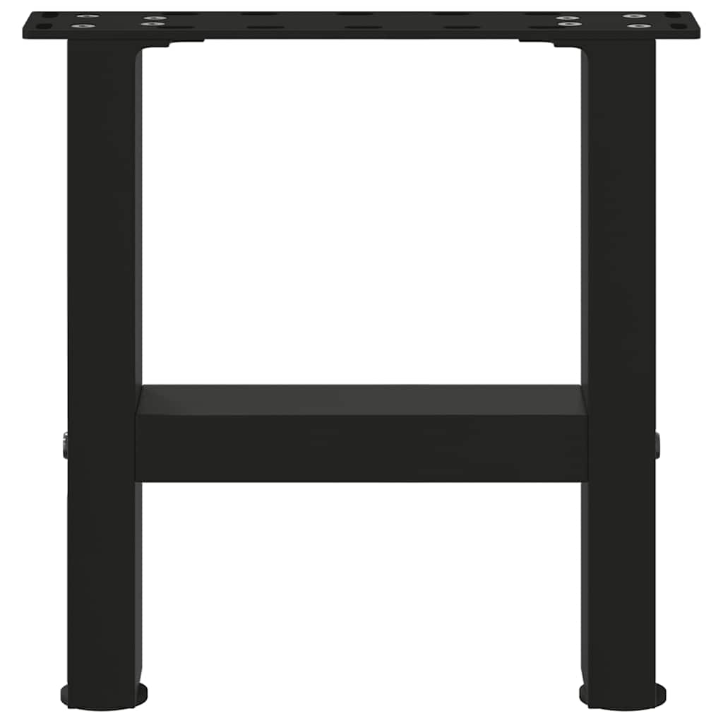 Vidaxl Nogi Do Stolika Kawowego, Czarne, 2 Szt., 30X(30-31) Cm, Stal