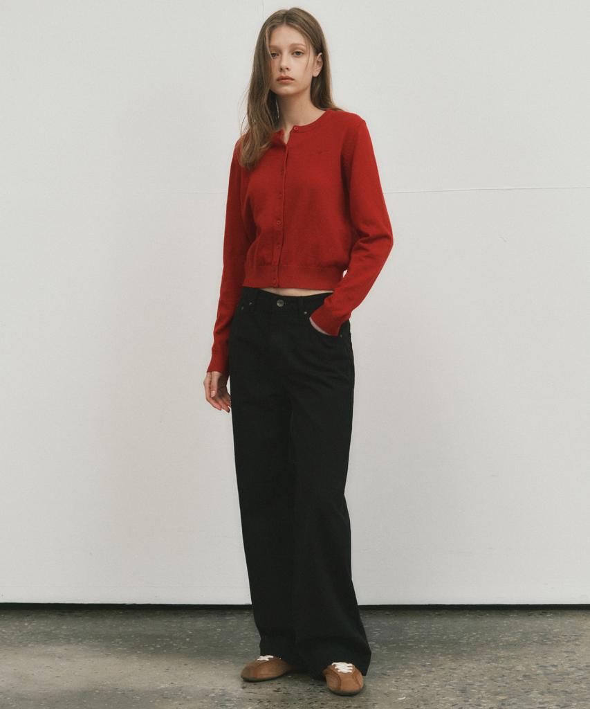 Wednesday Oasis For Woman W/Herringbone Pure Cotton Pants_Black(W25-Pt24)