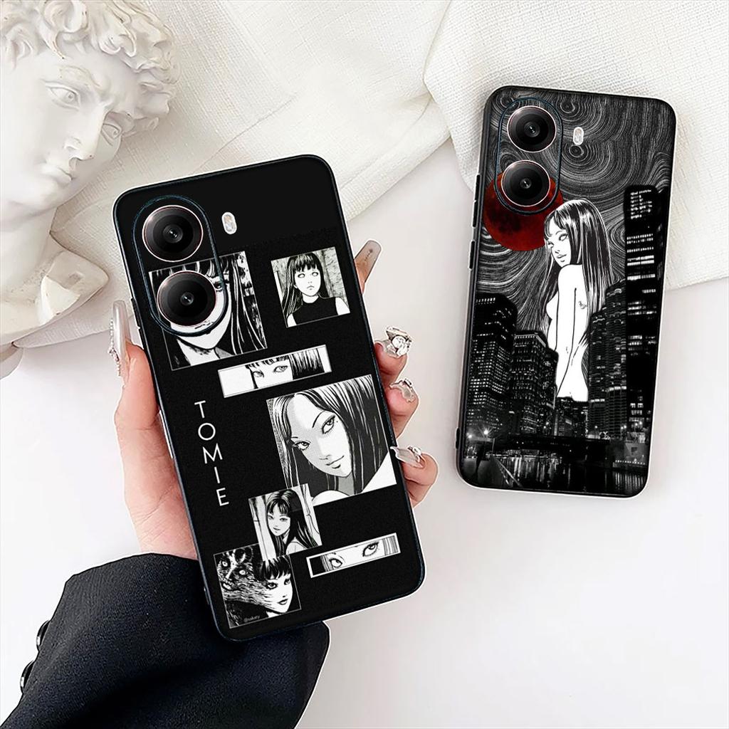 Tomie Junji Ito Collection Phone Cover for Samsung Galaxy S25 Edge S24 S23 FE Plus Ultra A16 A15 A55 A57 5G Protective Case