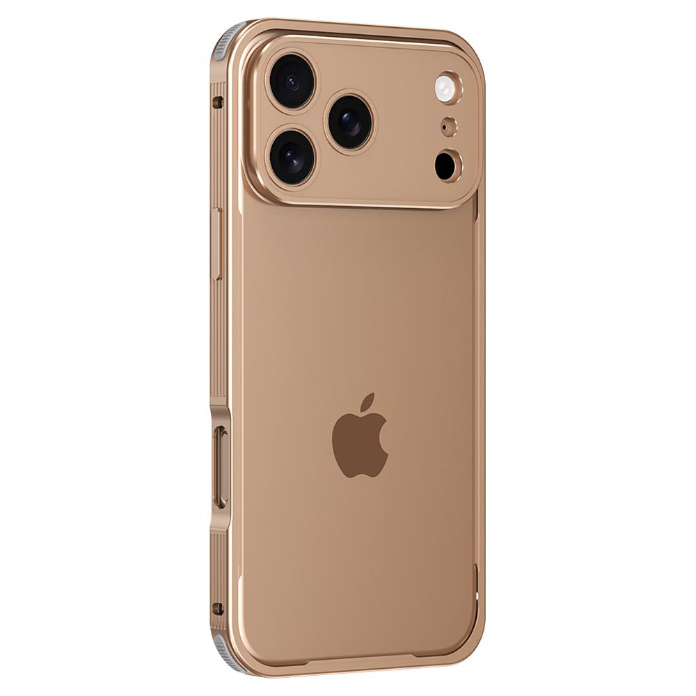For iPhone 17 Pro Bumper Case Heat Dissipation Aluminium Alloy Phone Shell with Buckle/Camera Lid