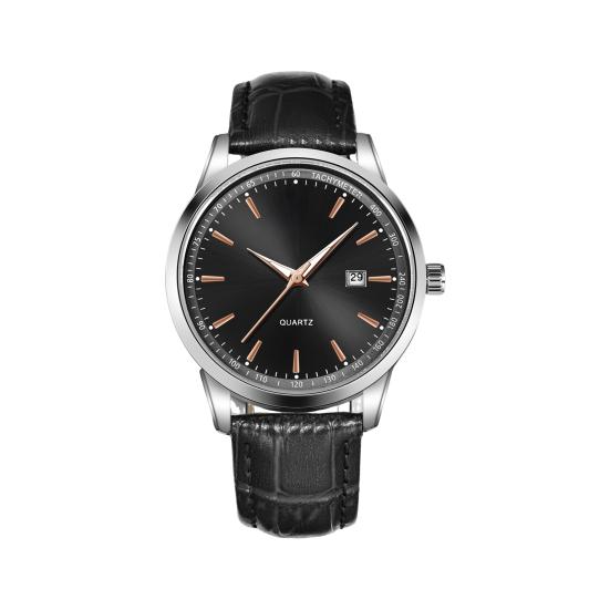 Men Watch Waterproof Design Simple Dial Calendar Function Business Casual Watch Casual Occasion Timepiece
