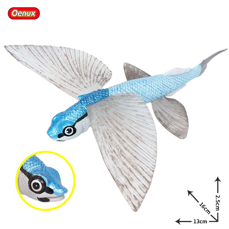 Oenux Meeresleben Modell Clownfisch Lachsbarsch Meerestier Spielfiguren PVC Hohe Qualität Bildung Miniatur Strand Kinderspielzeug