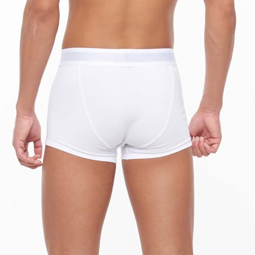 Emporio Armani Ikonisches Logo Band Boxershorts, EU-Größe, Herrenunterwäsche, Geschenk, 54047299, M (EU Größe), 90. Weiß