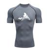 Spartan Warrior  Men's Sports T-shirt Training Fitness Compression Quick Dry Short Sleeve T-Shirt Rashgard Tops