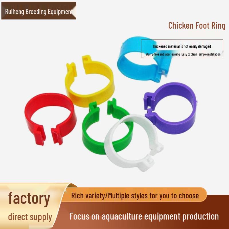 

Mixed Color Chicken & Pigeon Identification Rings with Buckle -
