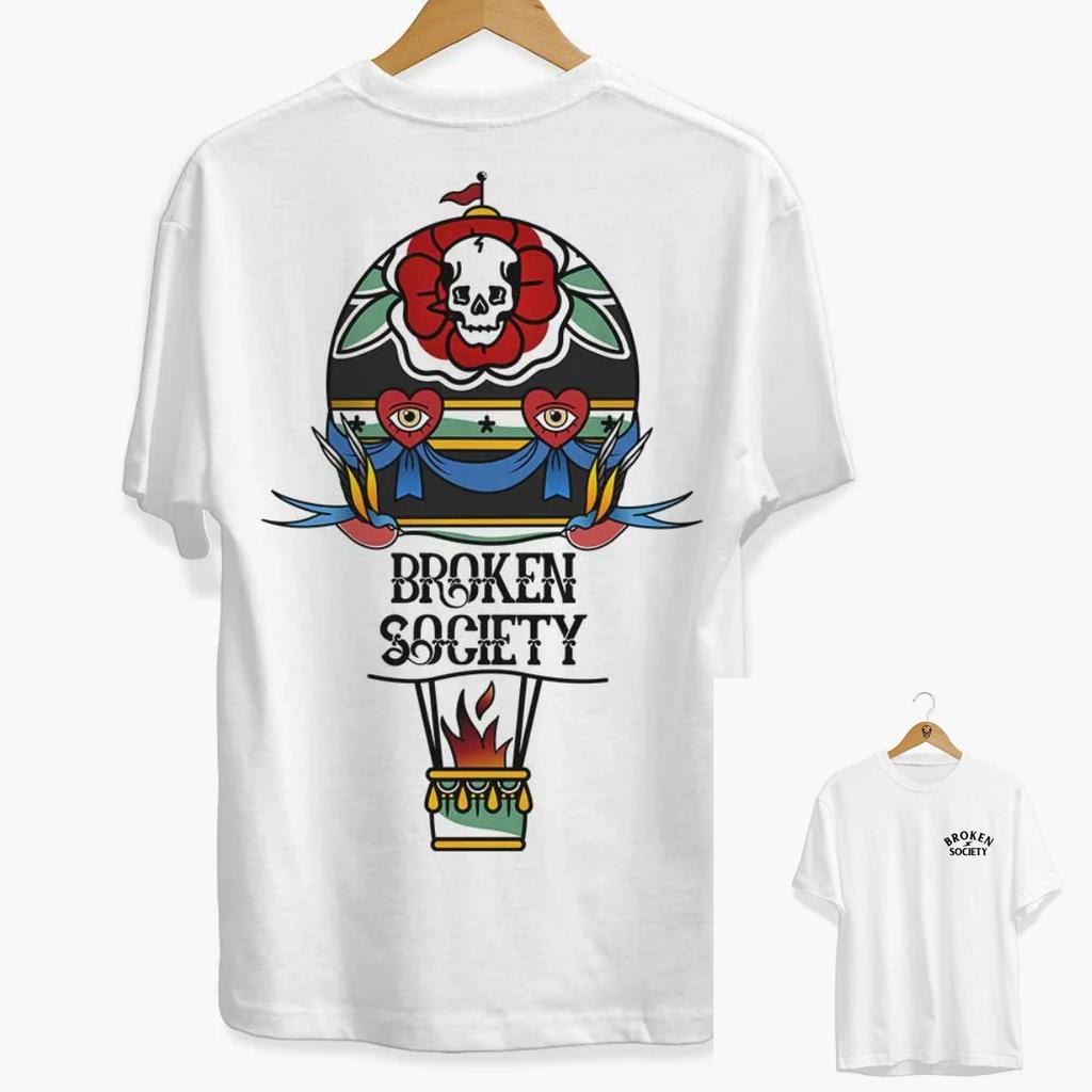 Anti Social Butterfly Front Print Dark Tattoo Art Retro Style Casual TShirt Unisexs and Womens Luxury Brand Top 2026 New Art