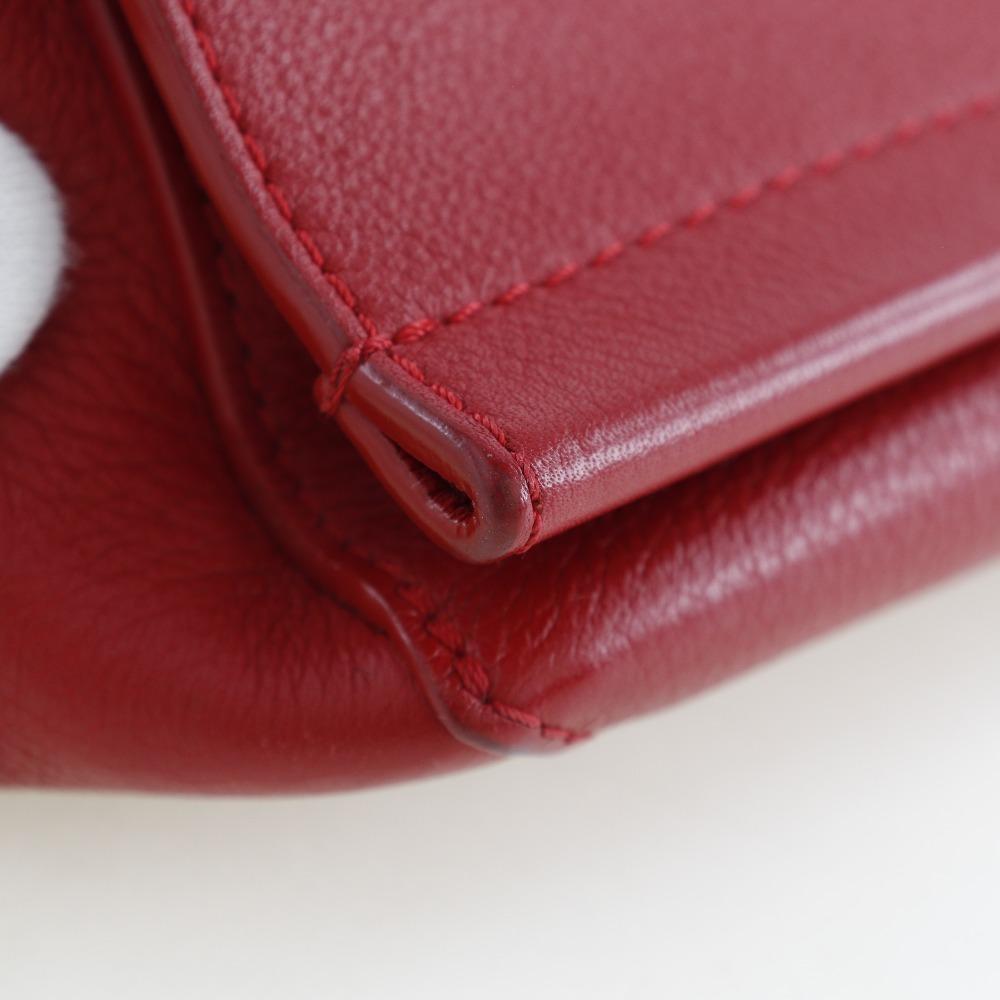 Louis Vuitton Rock Me BB Shoulder Bag M51202 2WAY Ruby Red Calfskin Women Used