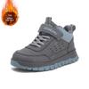Boys' Fleece-Lined Waterproof Non-Slip Winter Sports Shoes for Mid-to-Big Kids 2025