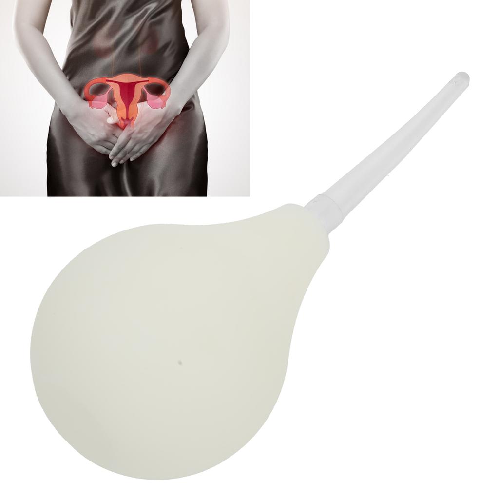 224ML Silicone Vaginal Douche Anal Douche Ball Type Soft Elastic Enema Cleaner Tool
