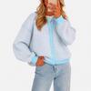 Casual Striped Button Cardigan Knitted Top Sweater