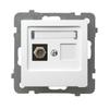 Ospel AS White - Antenna Socket Type F GPA-1GF//00