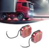 IP67 Waterproof Square LED Trailer Taillight for 12/24V Trucks and Vans Includes 28 LEDs for Brake and Signal Lights