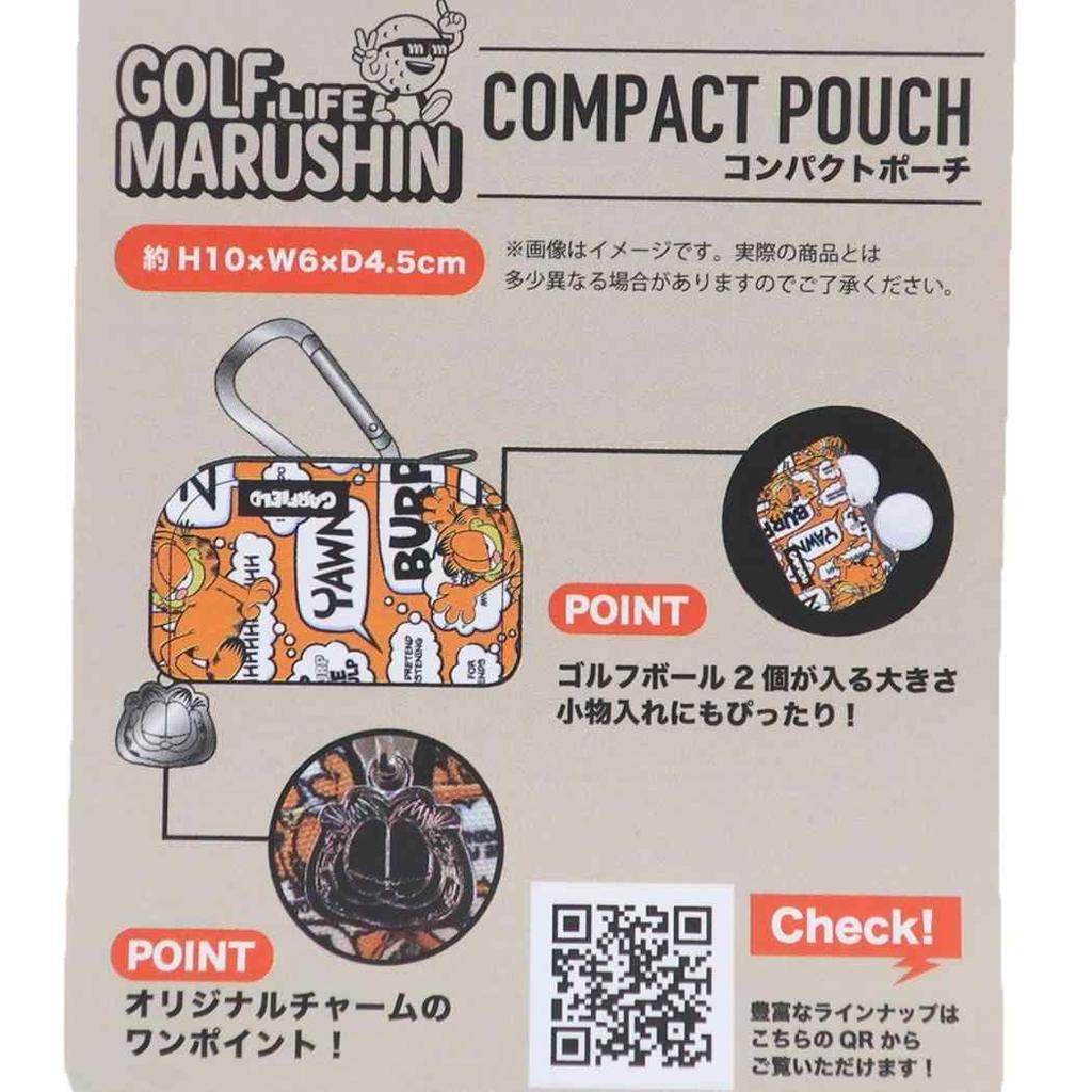Marushin Golf Ball Case Garfield Dialogue Character with Carabiner 3995001000