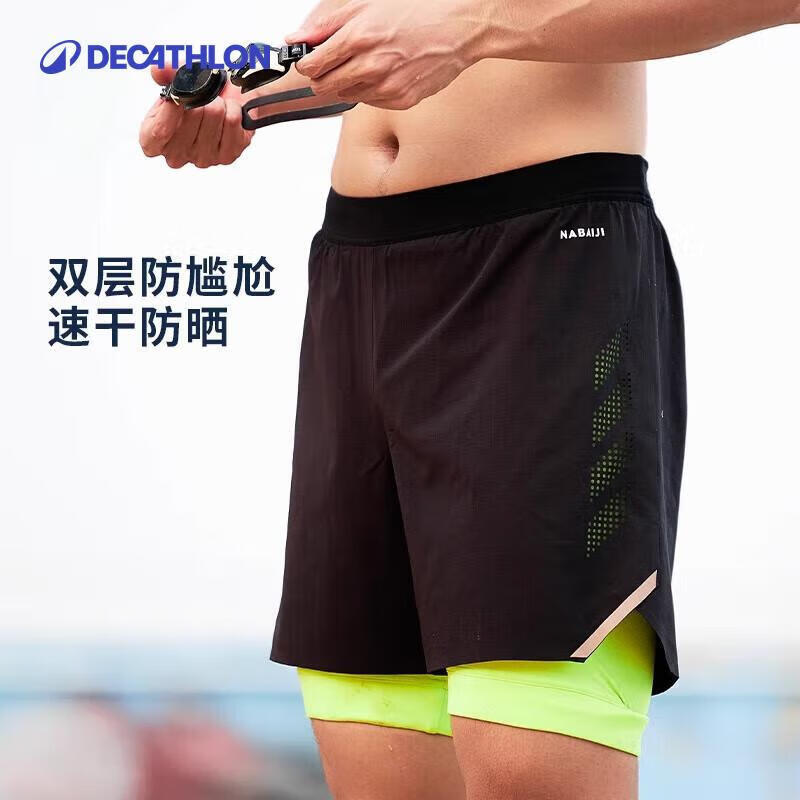 DECATHLON Men s Quick-Dry Swim & Beach Shorts XL/XXL