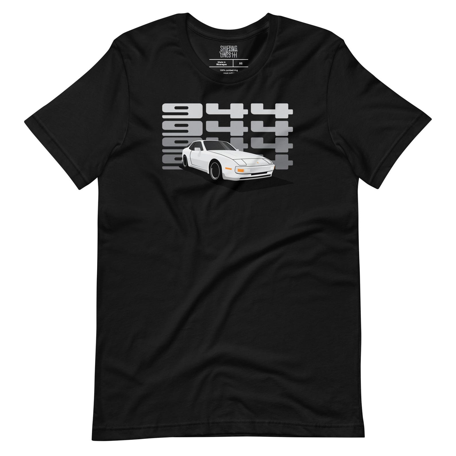 Classic 944 Turbo T-Shirt: 80s Retro German Performance Graphic Tee – Car Enthusiast Apparel XL