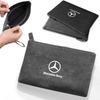 JVC4   Suede Car Driving Document Bag Credit Cards Storage Bag ID Cover For Mercedes Benz W204 W205 W212 W213 W221 GLA GLC CLK GLA AMG