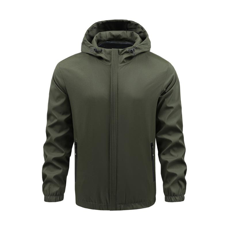 Men S Hooded Casual Outdoor Windproof Jacket