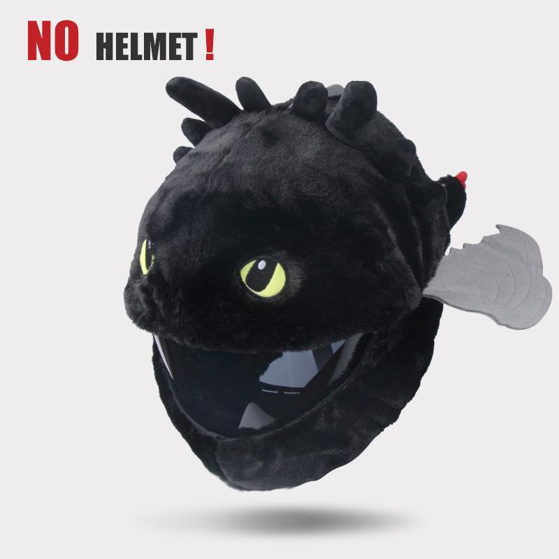 Plyšový Kreslený Vepřový Hlava Motocyklová Helma Kryt - Otevřená & Plná Ochrana Helmy