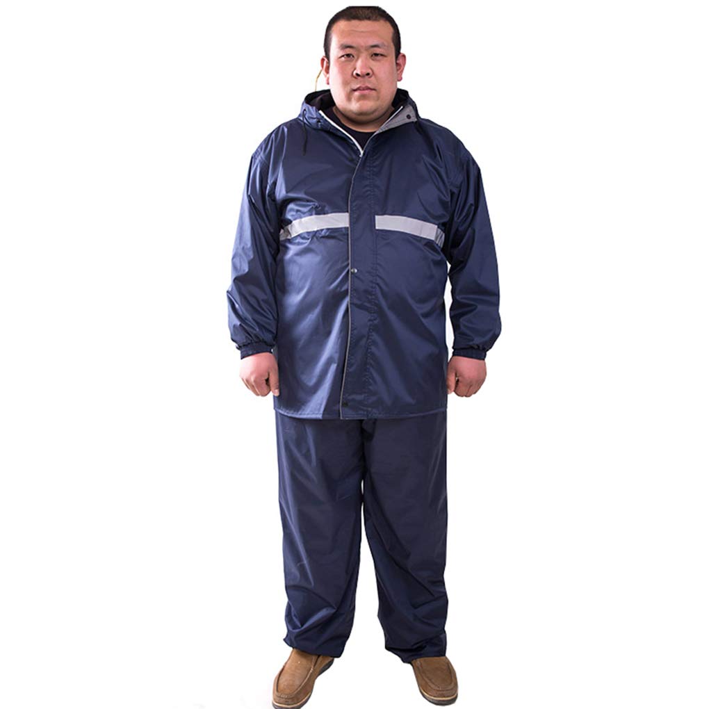 PEAHENX Raincoat Top and Rain Disaster Heavy Rain Gear for the Rainy Season Men's Set, Bottoms, Suit, Outdoor, Preparedness, Cycling, Motorcycle,