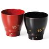 J-kitchens Set of 2 Lacquerware Teacups, Hand-Painted, Made In Japan, PID-529746